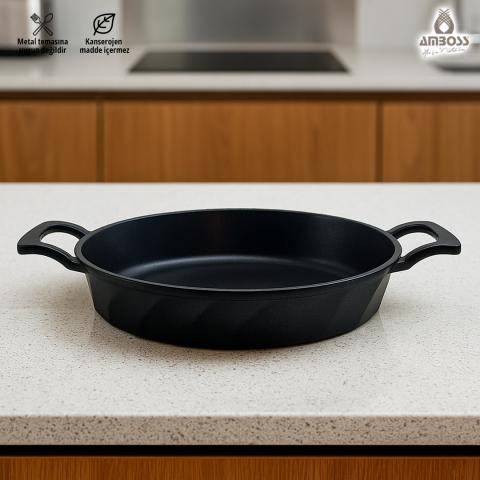 Amboss Vento Yanmaz Yapışmaz Titanyum Kaplama Sahan Omlet Tava 22 cm