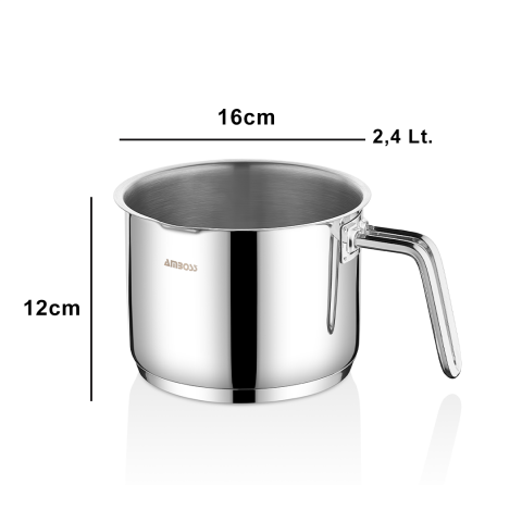 Amboss Nova Paslanmaz Çelik Sütlük Sosluk 16x12 cm