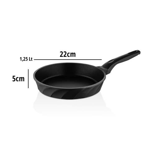 Amboss Vento Döküm Titanyum Kaplama Tava 22x5 cm