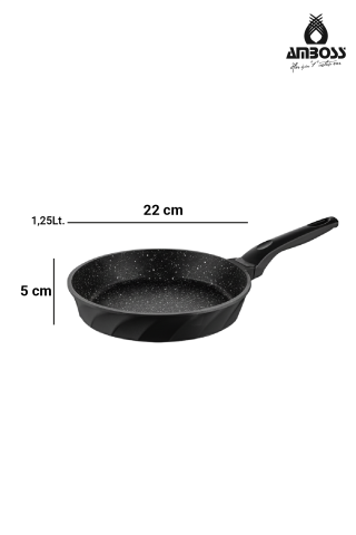 Amboss Vento Döküm Titanyum Kaplama Tava 22x5 cm
