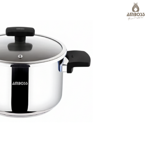 Amboss Cook Master 7 Parça Çok Fonksiyonlu Paslanmaz Çelik Buharlı Düdüklü Tencere Seti