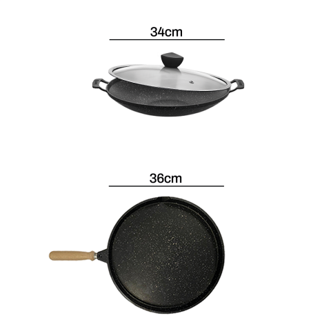 Amboss Mihfer 12 Parça Döküm Tencere Sahan Tava Çeyiz Seti