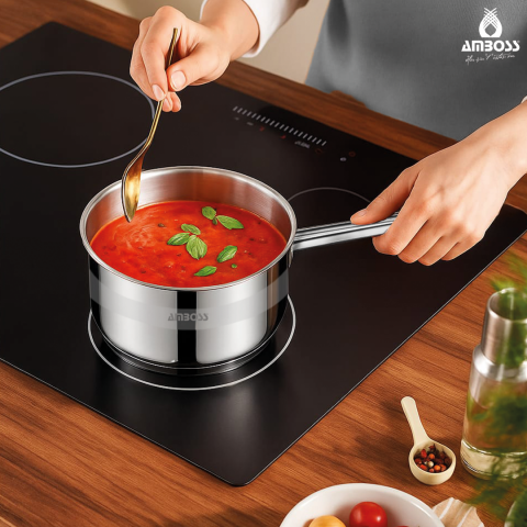 Amboss Saphire Paslanmaz Çelik Tüm Ocaklara Uygun 18 Cm Sosluk Sütlük