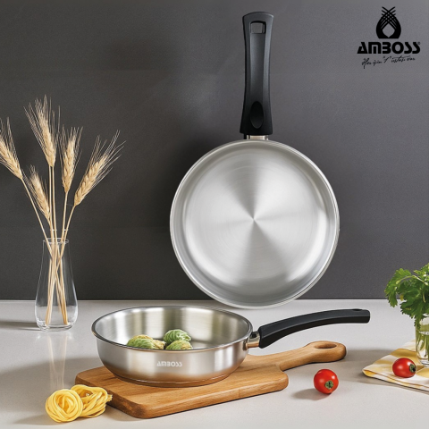 Amboss Siena Pro 2 Parça Paslanmaz Çelik Tava Seti