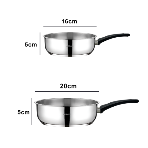 Amboss Siena Pro 2 Parça Paslanmaz Çelik Tava Seti