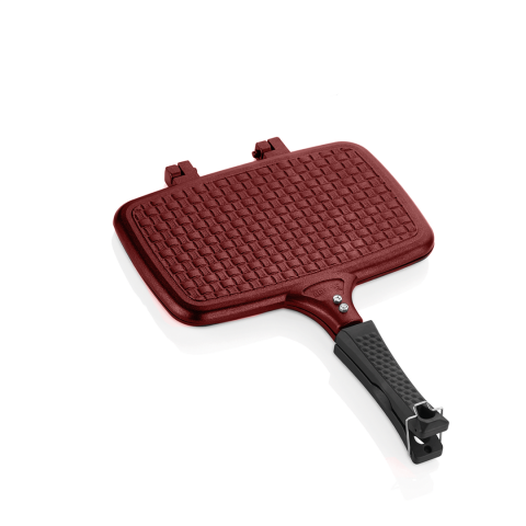 Amboss Vento Döküm Ocak Üstü Tost Makinesi – Kırmızı