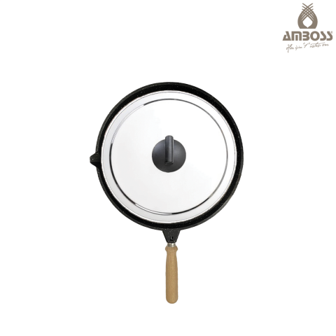 Amboss Vento Döküm 36 cm Kapaklı Balık Tavası