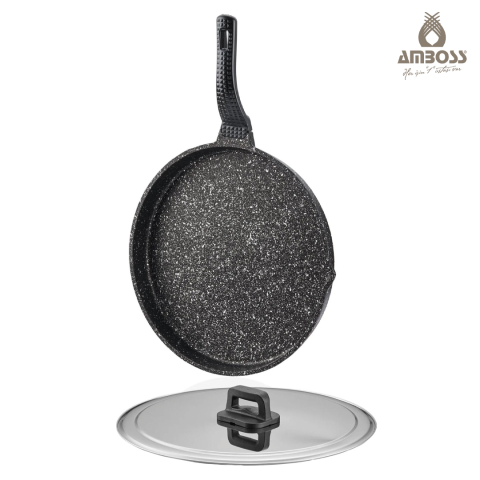 Amboss Döküm Granit Kapaklı Balık Tavası 34 cm