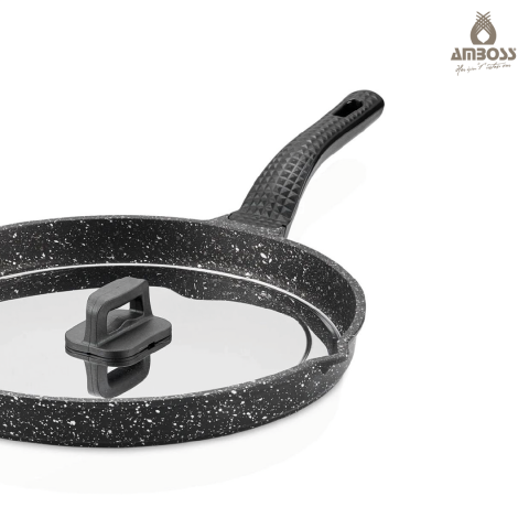Amboss Döküm Granit Kapaklı Balık Tavası 34 cm