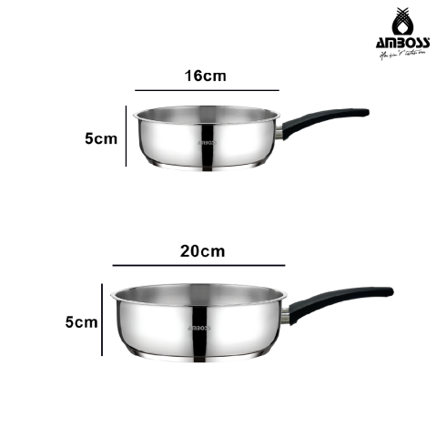 Amboss Master Class 6 Parça Paslanmaz Çelik Tencere Tava Saklama Kabı Seti