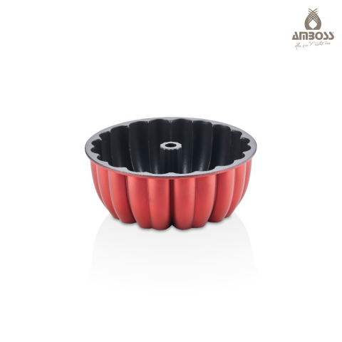 Amboss Ametist 2 Parça Döküm Kek Kalıbı ( Kırmızı )