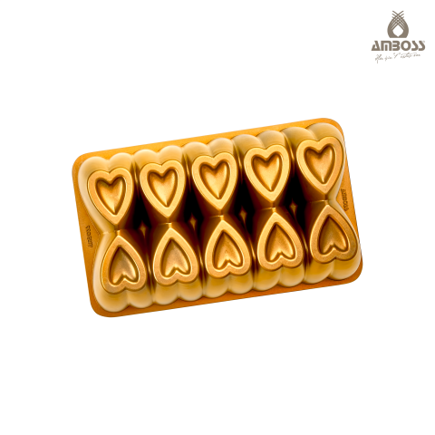 Amboss Ametist 2 Parça Döküm Kek Kalıbı ( Gold )