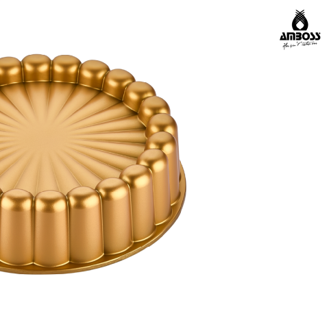 Amboss Ametist 26 cm Döküm Tart Kalıbı ( Gold )