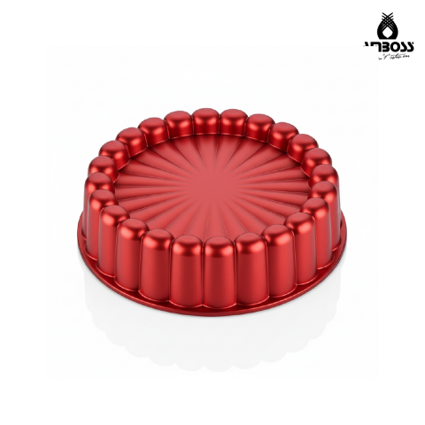 Amboss Ametist 26 cm Döküm Tart Kalıbı ( Kırmızı )