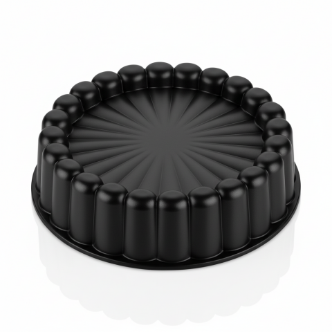 Ametist 26 cm Döküm Tart Kalıbı ( Siyah )