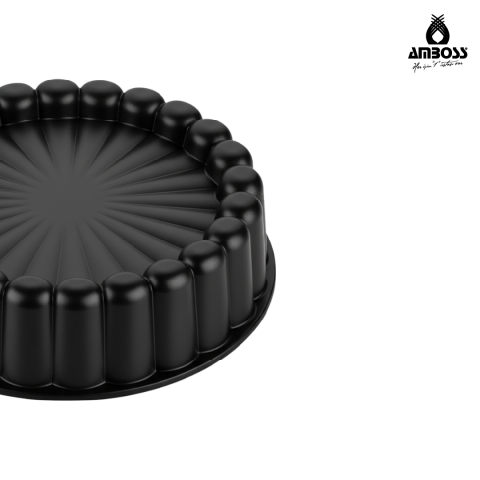 Ametist 26 cm Döküm Tart Kalıbı ( Siyah )