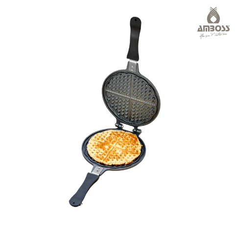 Amboss Kuvars Ocak Üstü Döküm Waffle Tavası 20 cm