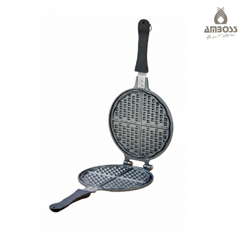 Amboss Kuvars Ocak Üstü Döküm Waffle Tavası 20 cm