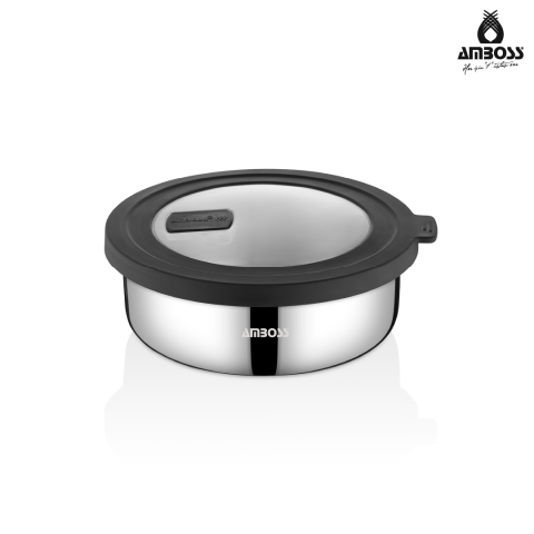 Amboss Nova 2 Parça Paslanmaz Çelik Saklama Kabı 14 cm