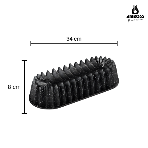 Amboss Rosa Döküm Baton Kek Kalıbı 34x12 cm