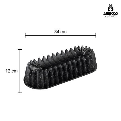 Amboss Rosa Döküm Baton Kek Kalıbı 34x12 cm