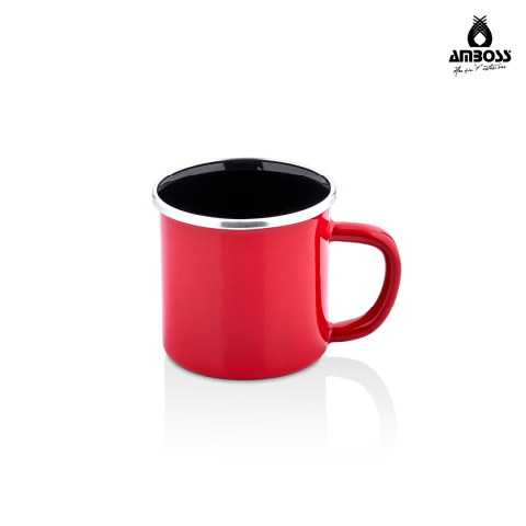 Amboss Crispella Emaye Kupa Bardak – Kırmızı