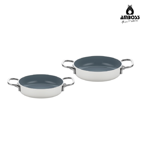 Amboss Sera Nova Bello 2 Parça Seramik Sahan Seti 20-22 cm – Beyaz