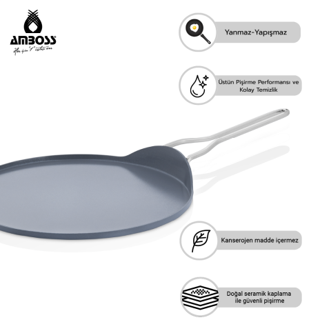 Amboss Sera Nova 30 cm Seramik Krep Tavası