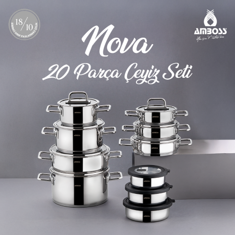 Amboss Nova 20 Parça Çeyiz Seti