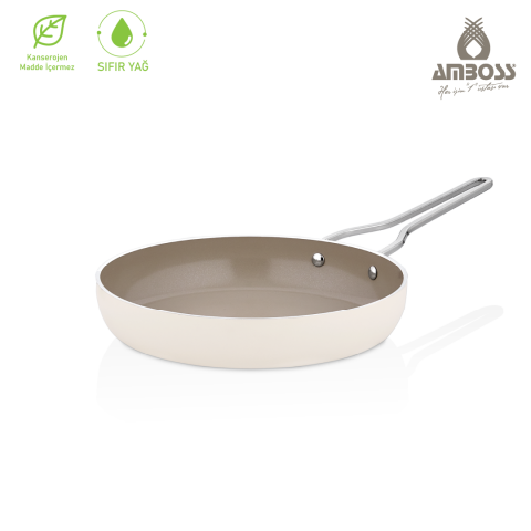 Amboss Sera Nova Doğal Seramik Tava 28 cm 2,8 Litre – Latte