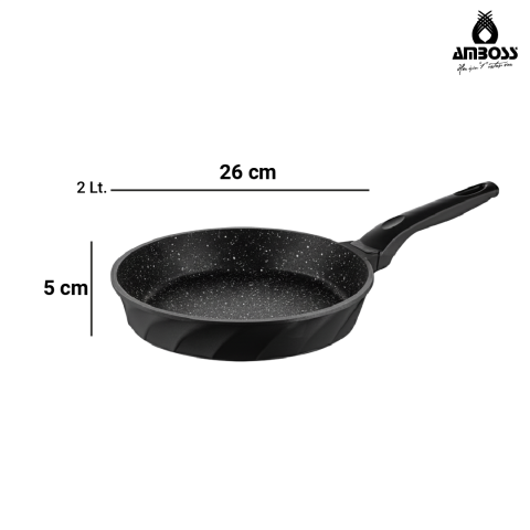 Amboss Valencia 2 Parça Döküm 26 cm Tava 20 cm Sahan Seti
