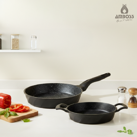 Amboss Valencia 2 Parça Döküm 26 cm Tava 20 cm Sahan Seti