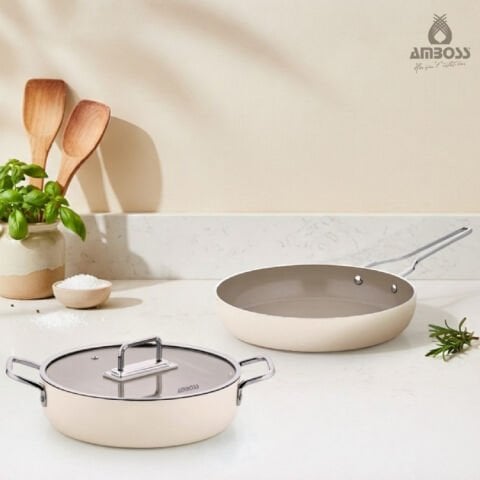 Sera Nova Little 3 Parça Tencere & Tava Seti - Latte