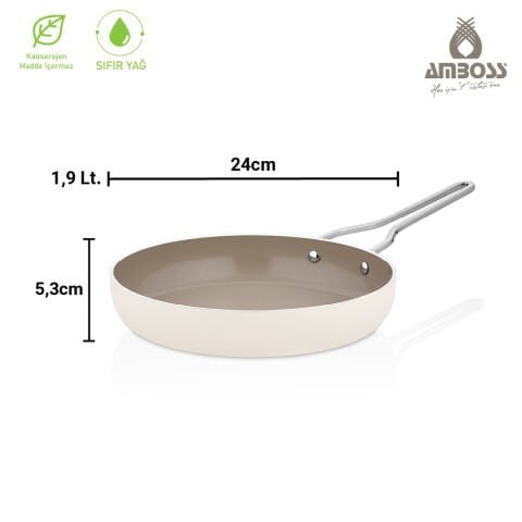 Sera Nova Little 3 Parça Tencere & Tava Seti - Latte