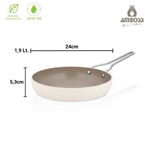 Sera Nova Little 3 Parça Tencere & Tava Seti - Latte