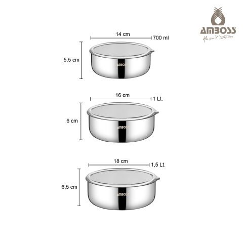 MixKeep Pro 15 Parça Paslanmaz Çelik Karıştırma Kabı & Saklama Kabı