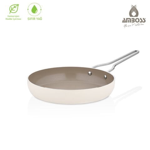 Amboss Sera Nova Doğal Seramik Tava 24 cm 1,9 Litre – Latte 28 - Latte