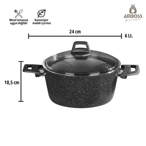 Cosmos 9 Parça Titanyum Kaplama Tencere Sahan Seti