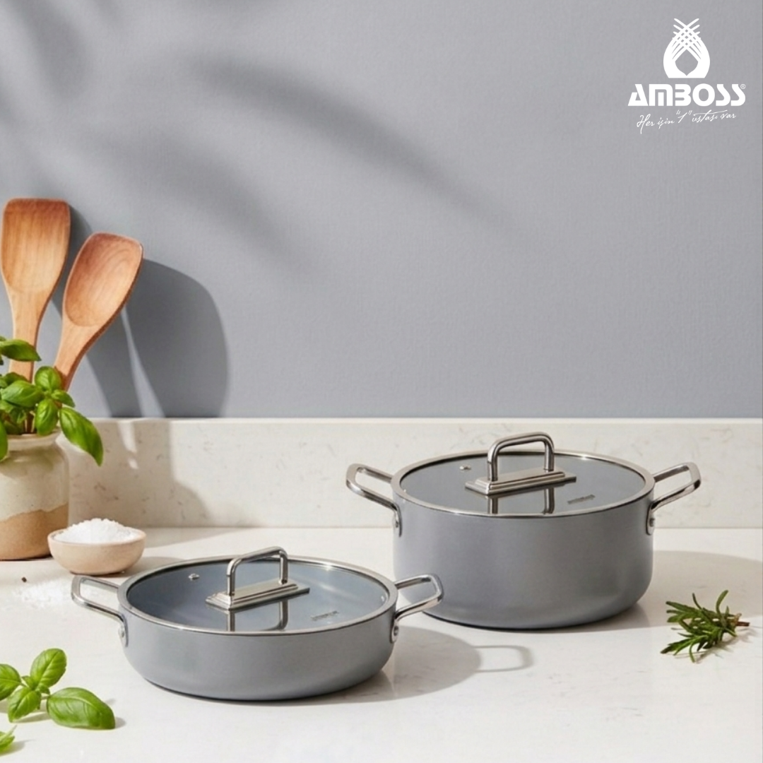 Sera Nova Seramik 4 Parça Tencere Seti - Gri